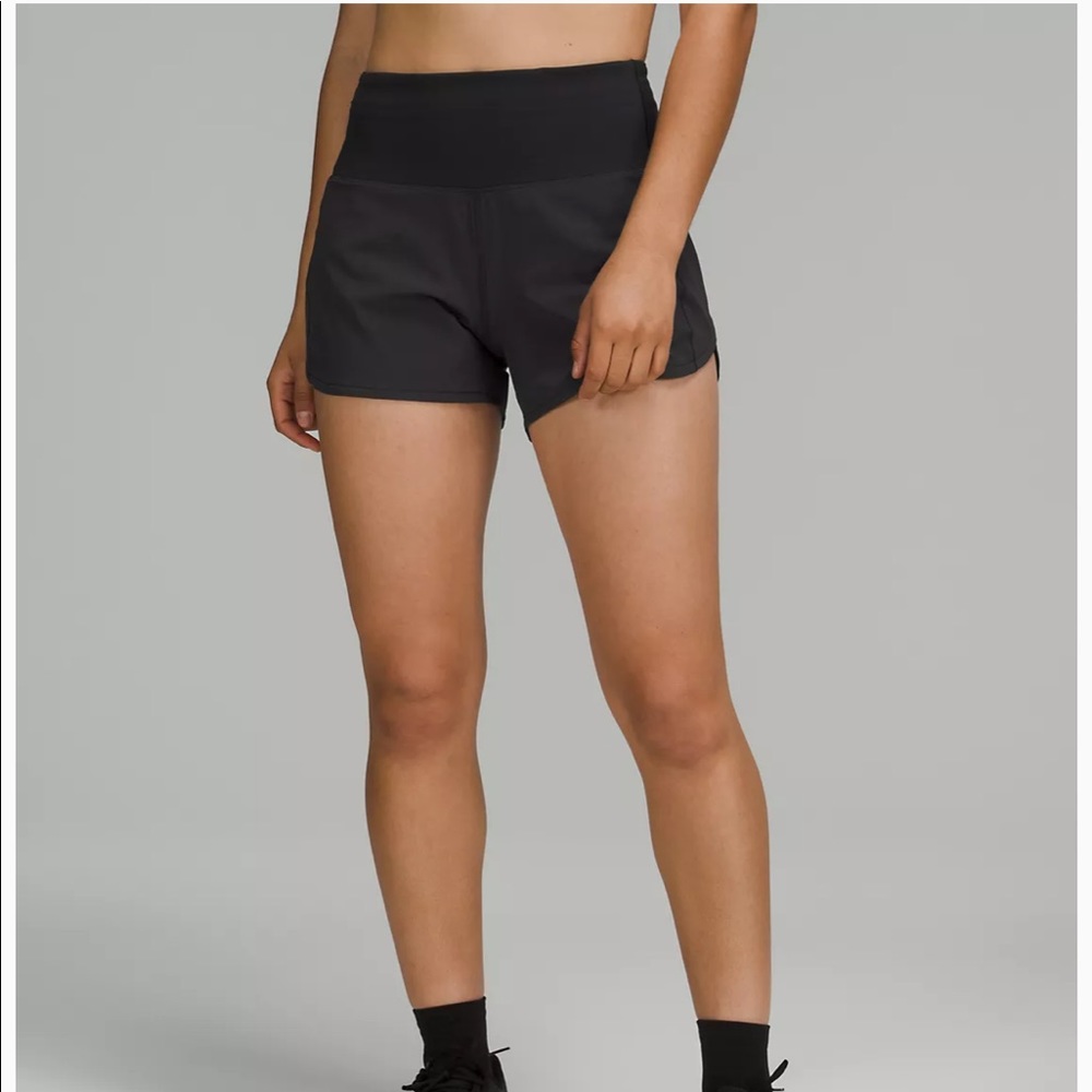 Lululemon Speed Up High-Rise Lined Short 4" - Black